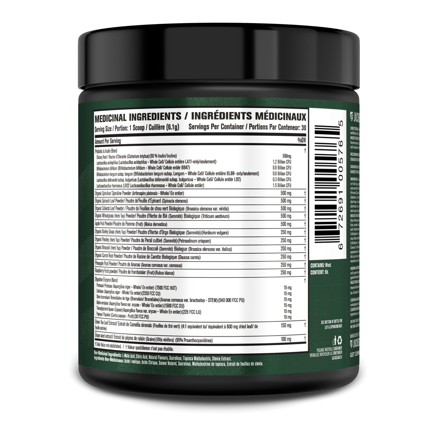Jacked Factory Green Surge Green Superfood Powder, 6.3 Ounce