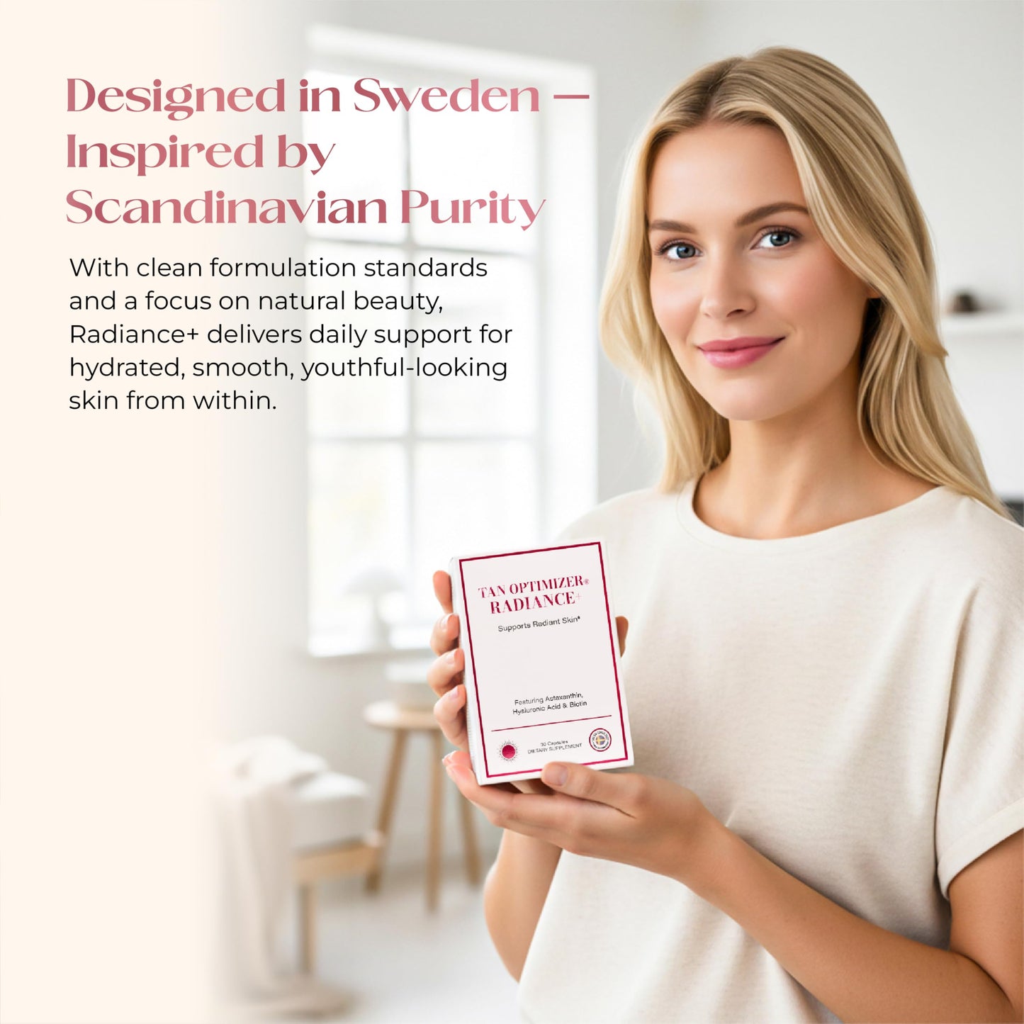 The Swedish Diet Tan Optimizer Radiance+ Beauty Supplement 30 Capsules