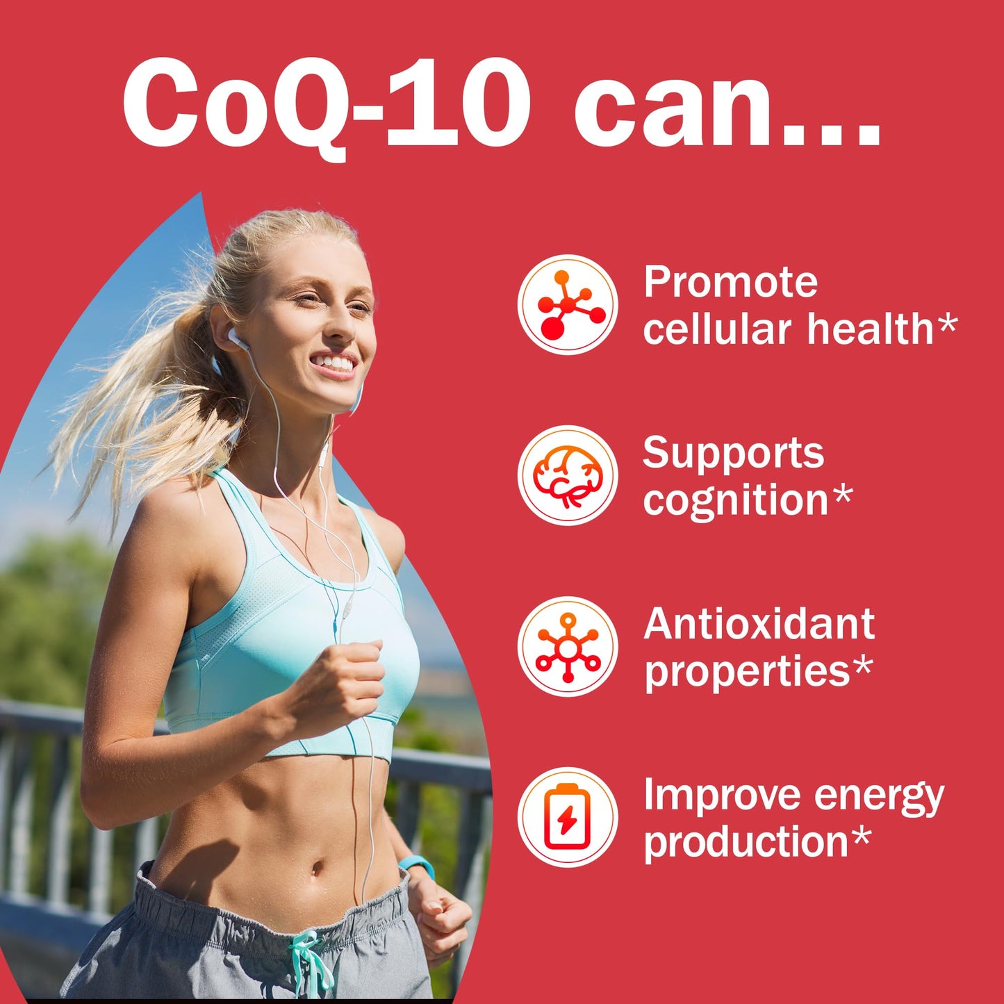NYO3 CoQ10 200mg with Lecithin and Vitamins E Softgels 60 Count