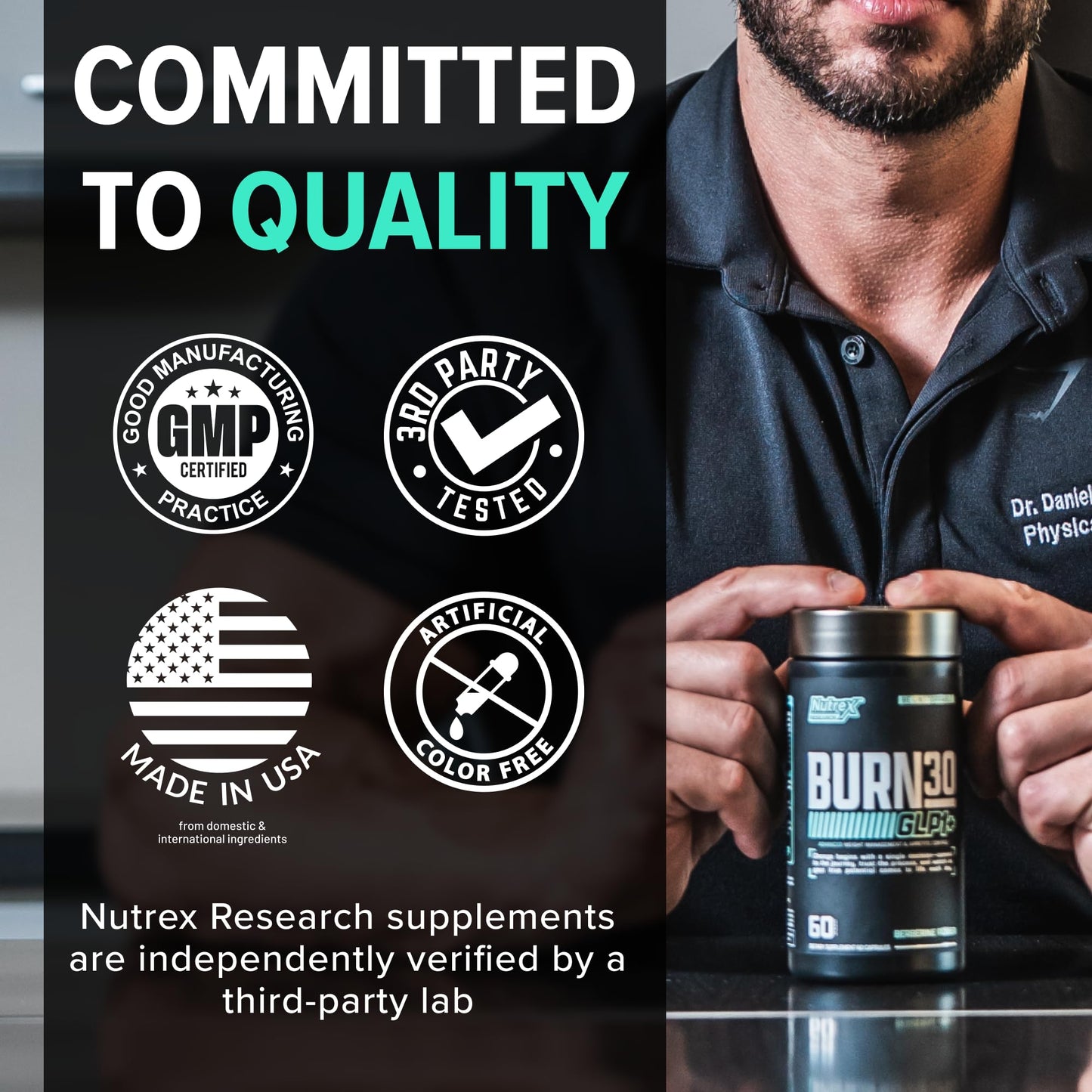 Nutrex Research BURN30 GLP-1 Supplement Capsule, 60 Count