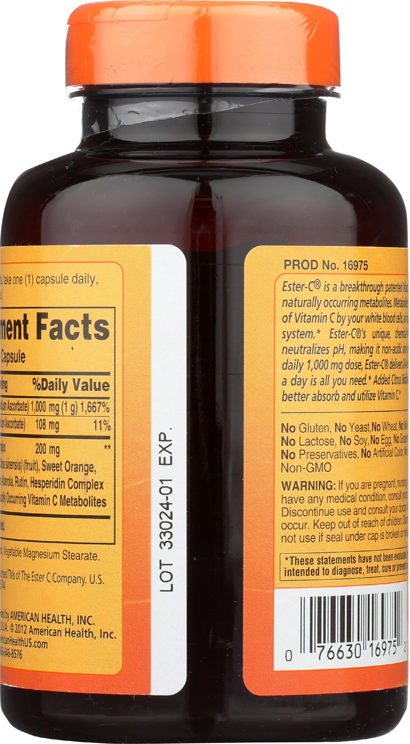 American Health Ester-C Vitamin C with Citrus Bioflavonoids Capsules 90 Count