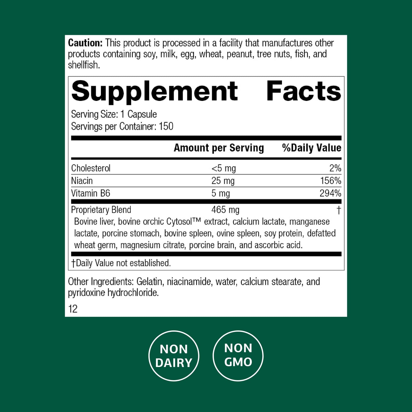 Standard Process Inc. Orchex 150 Capsules