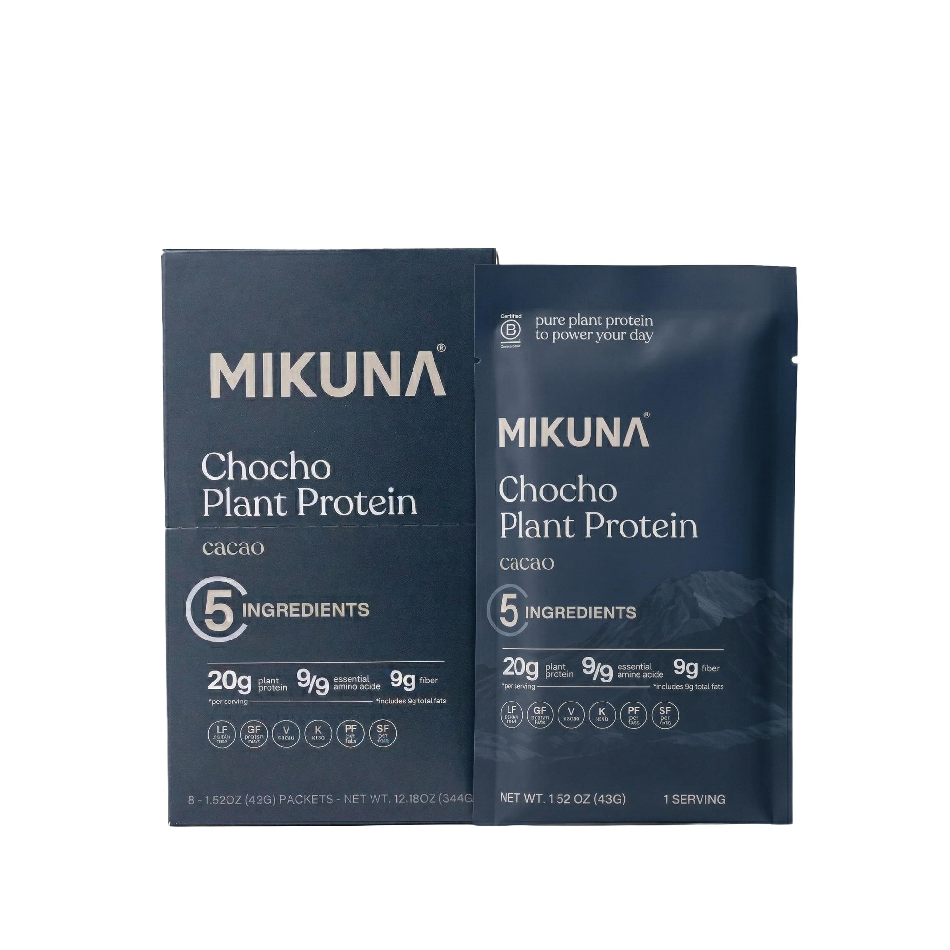 Mikuna Cacao Chocho Protein Travel Packs, 8 Servings