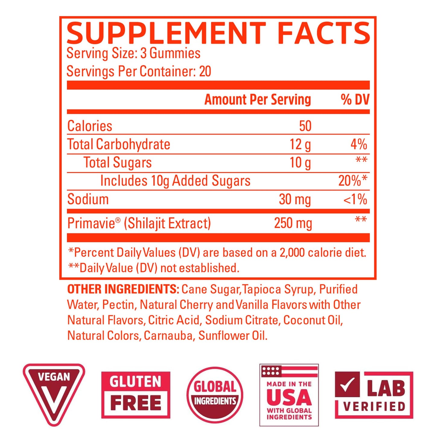 ZHOU Shilajit Gummies 60 Chews