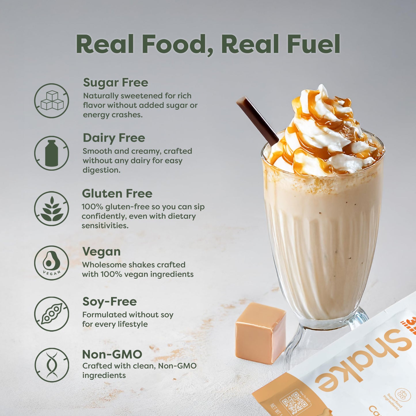 310 Nutrition All-In-One Meal Replacement Shake Caramel Sundae Powder, 28
