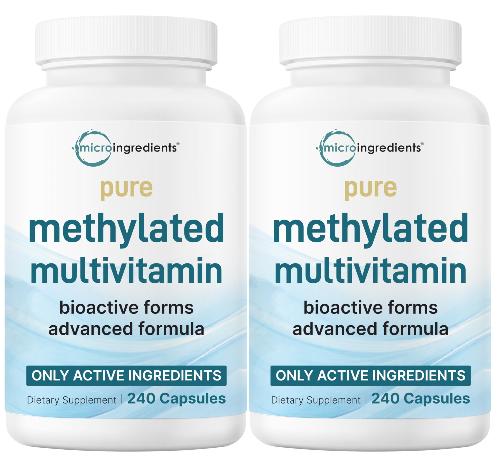 Micro Ingredients Pure Methylated Multivitamin Capsules, 480 Capsules