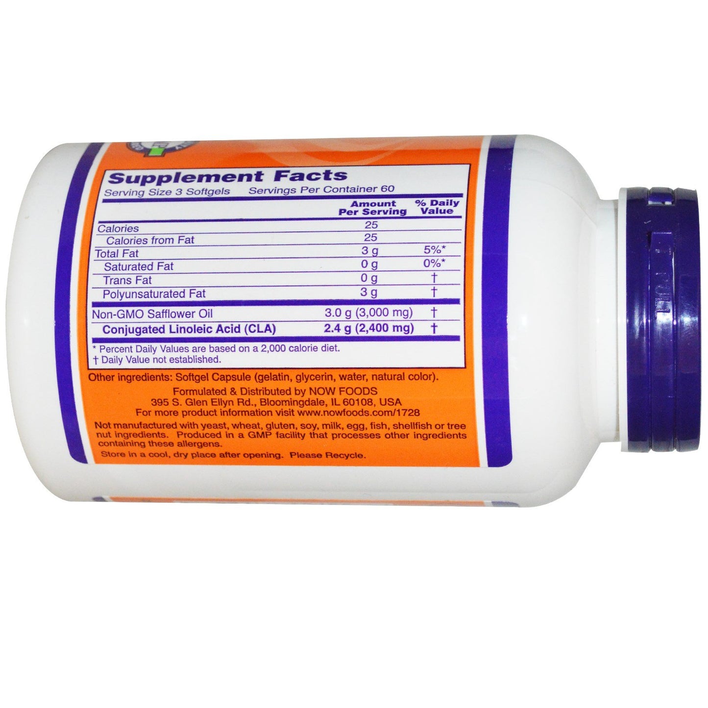 NOW Foods CLA 800 mg Softgels 360