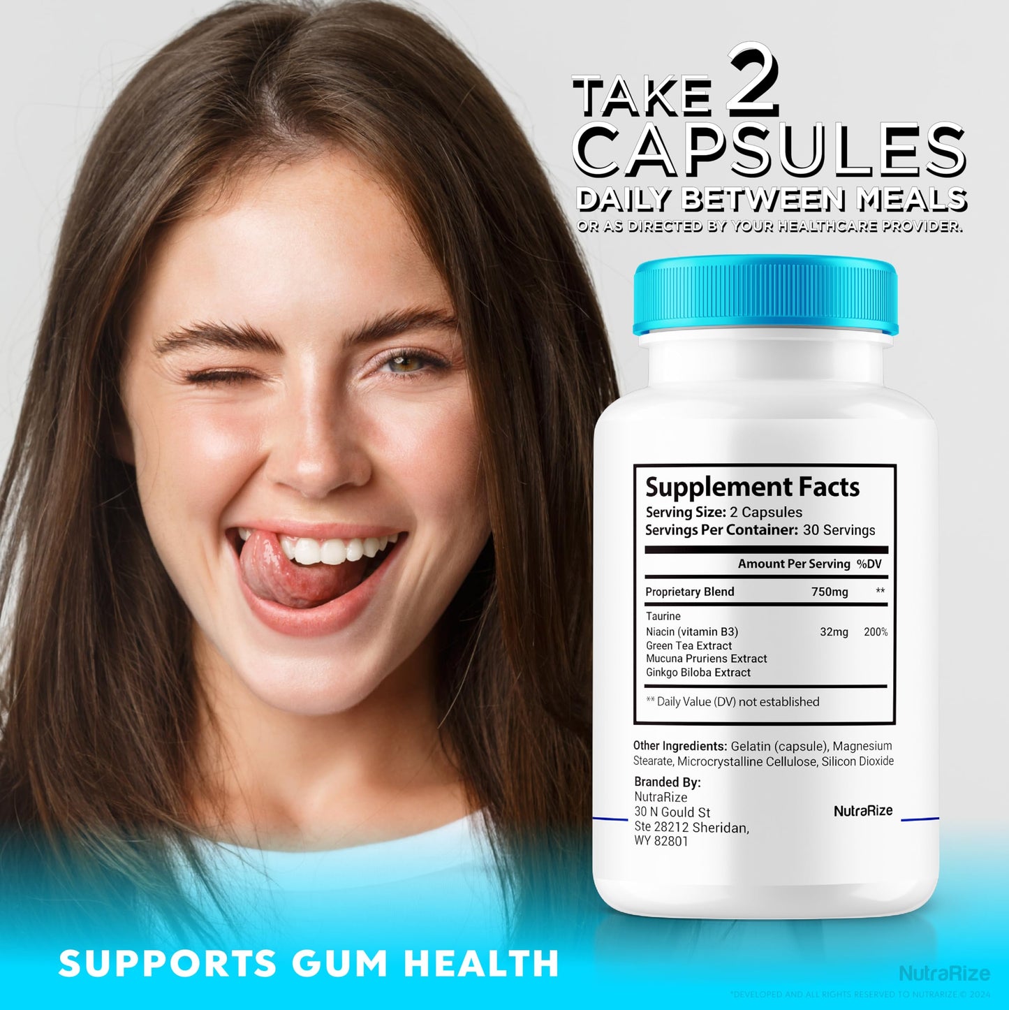 NutraRize GumAktiv Oral Probiotic Formula Capsule, 60 Capsules