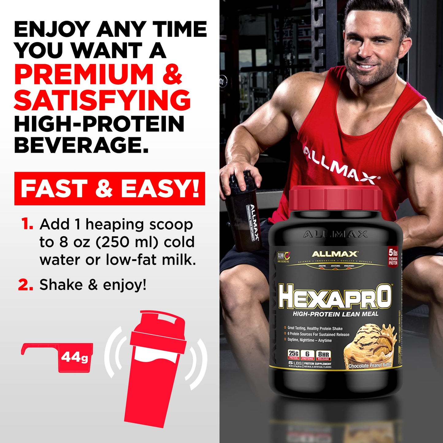 ALLMAX HEXAPRO Protein Powder 80