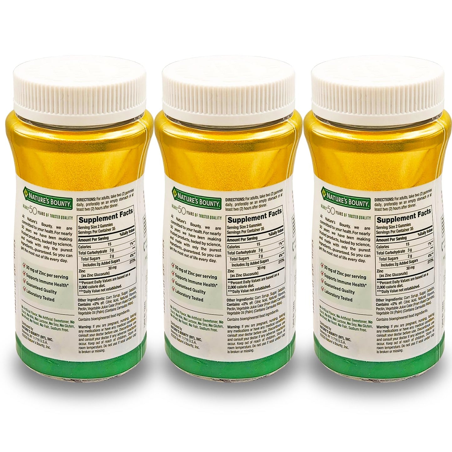 Nature's Bounty Zinc Gummies 210 Gummies