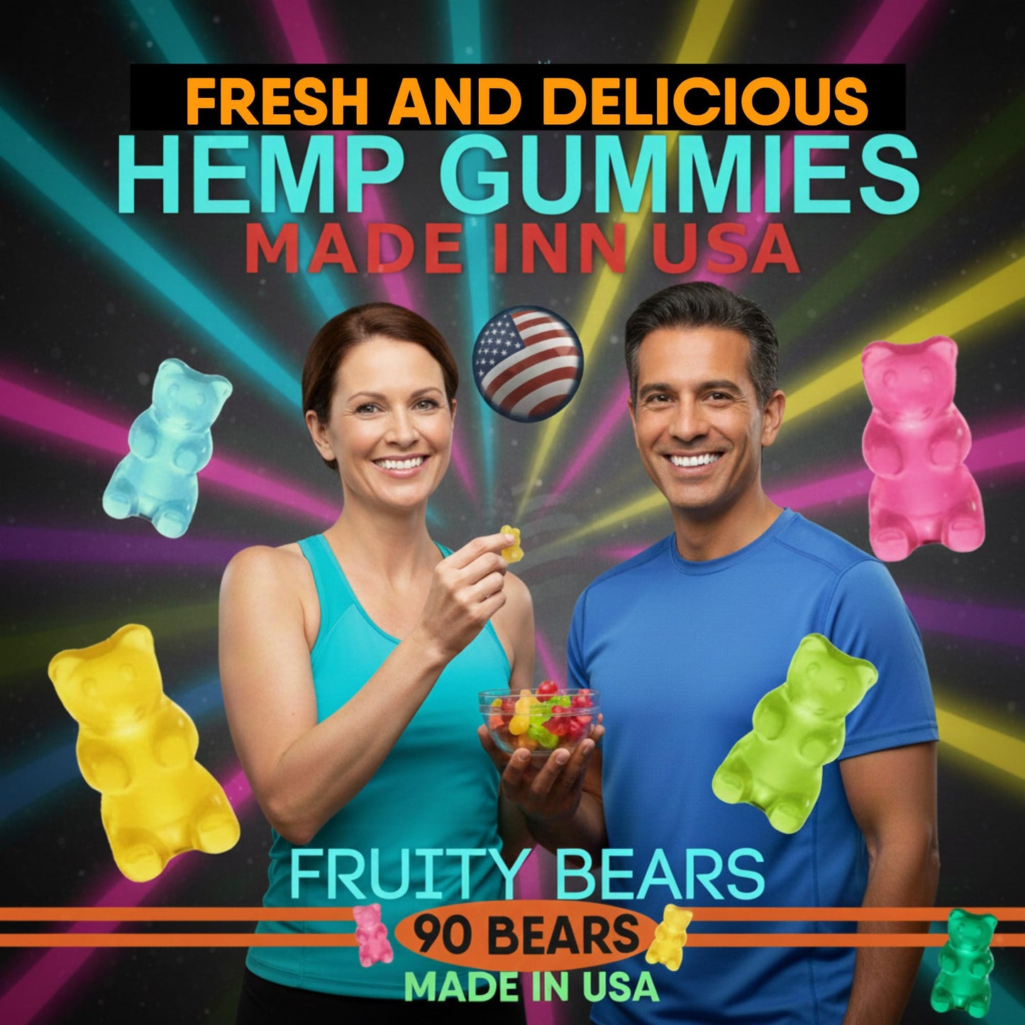 Healthergize Hemp Sleep Support Gummies, 90 Count