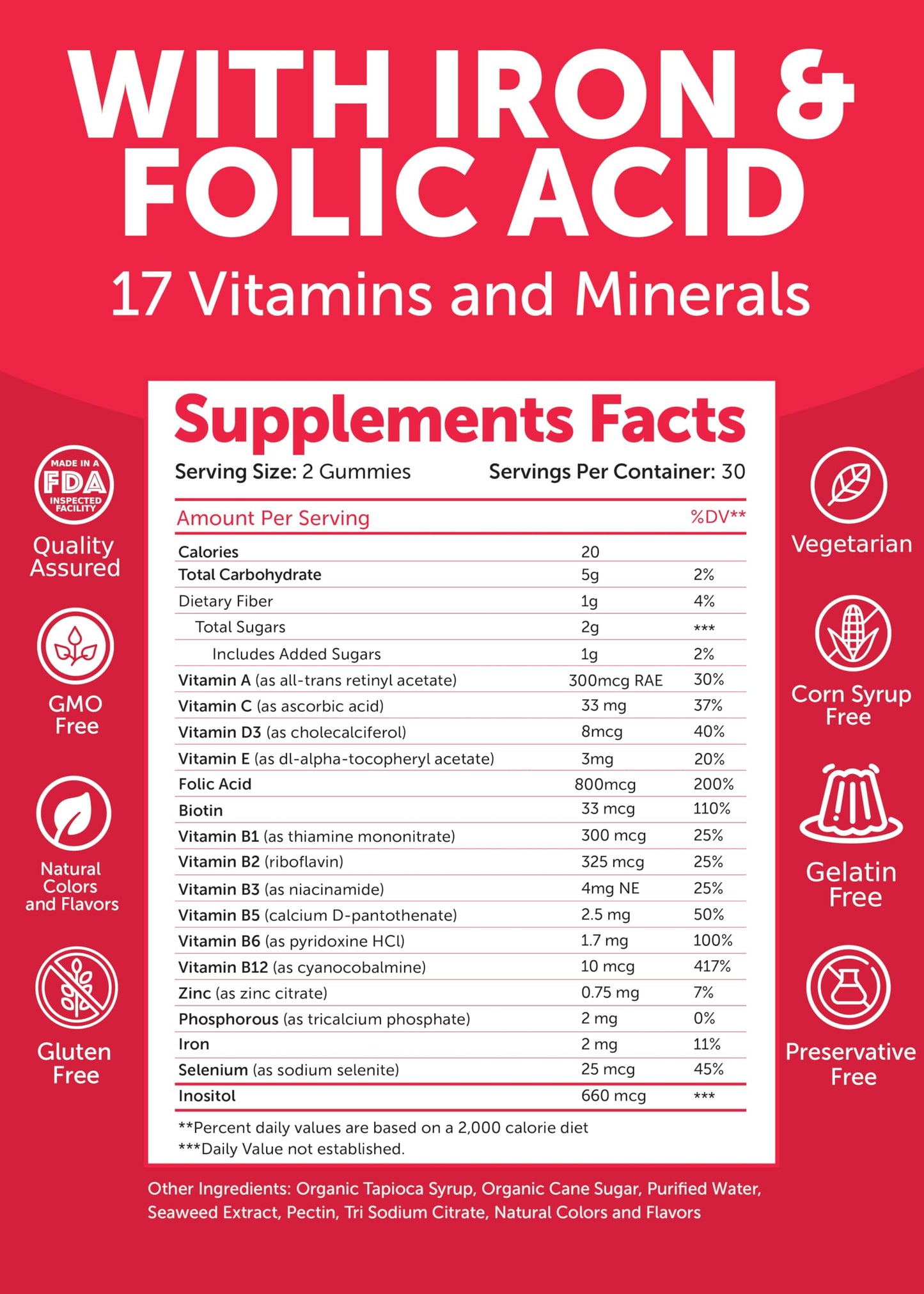 Lunakai 17-in-1 Prenatal Vitamins and Vitamin D3 Gummies Bundle, 120 Gummies