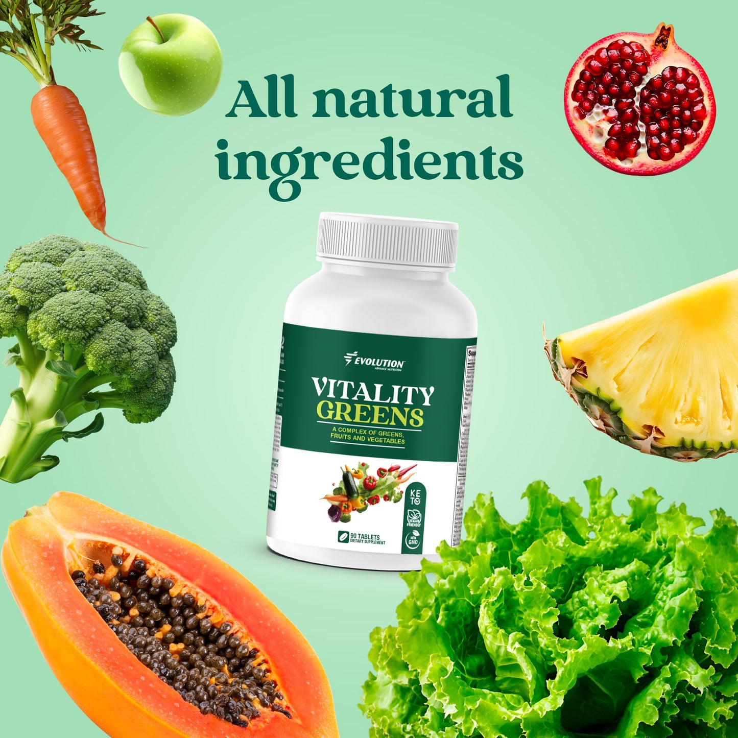Evolution Advance Sport Nutrition Vitality Green 90 Tablets