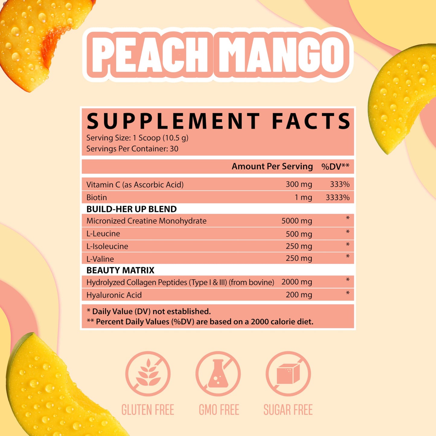 Nutrex Research Creatine for Women Booty & Beauty – Peach Mango Powder 13 oz