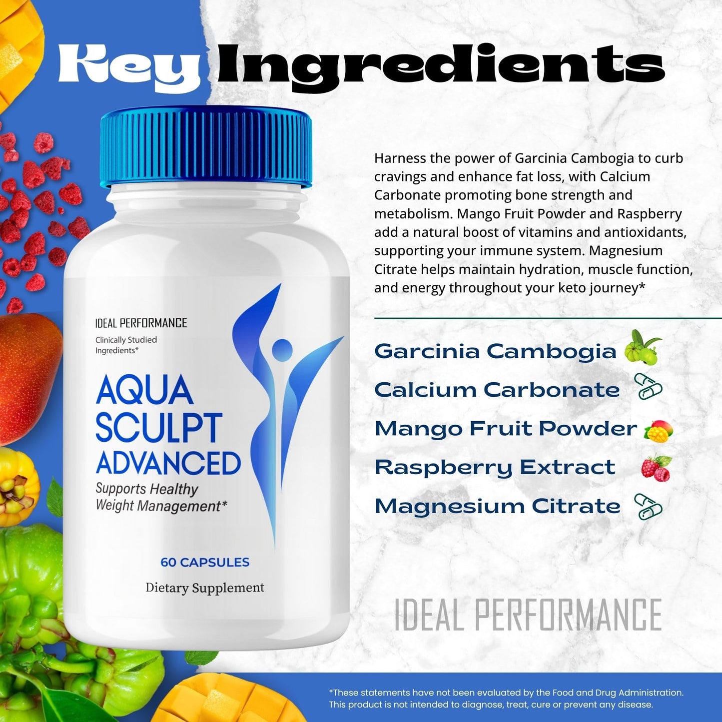 IDEAL PERFORMANCE Aqua Sculpt Capsules 180 Count