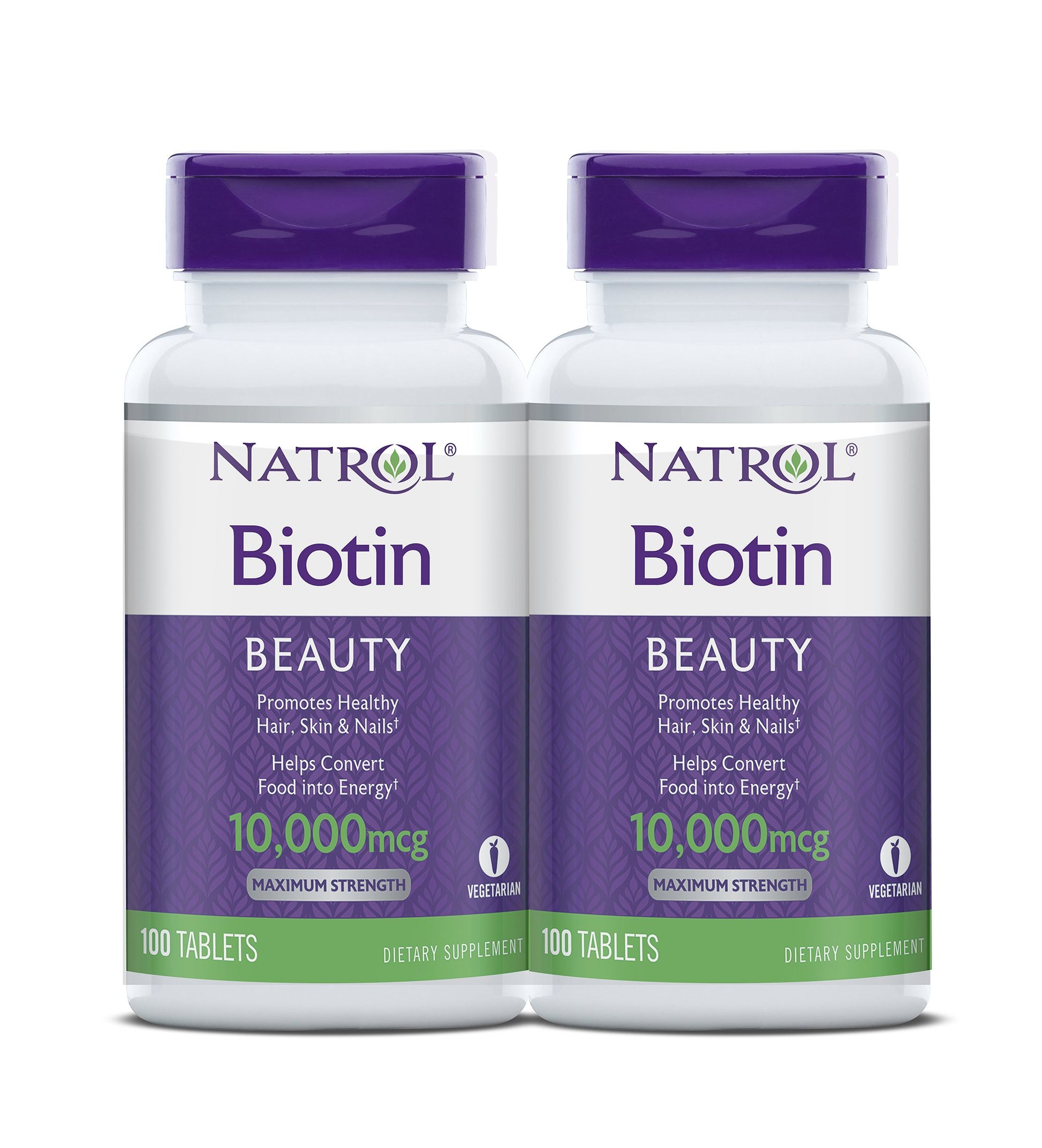 Natrol Biotin Beauty 10000mcg Tablets, 200 Count