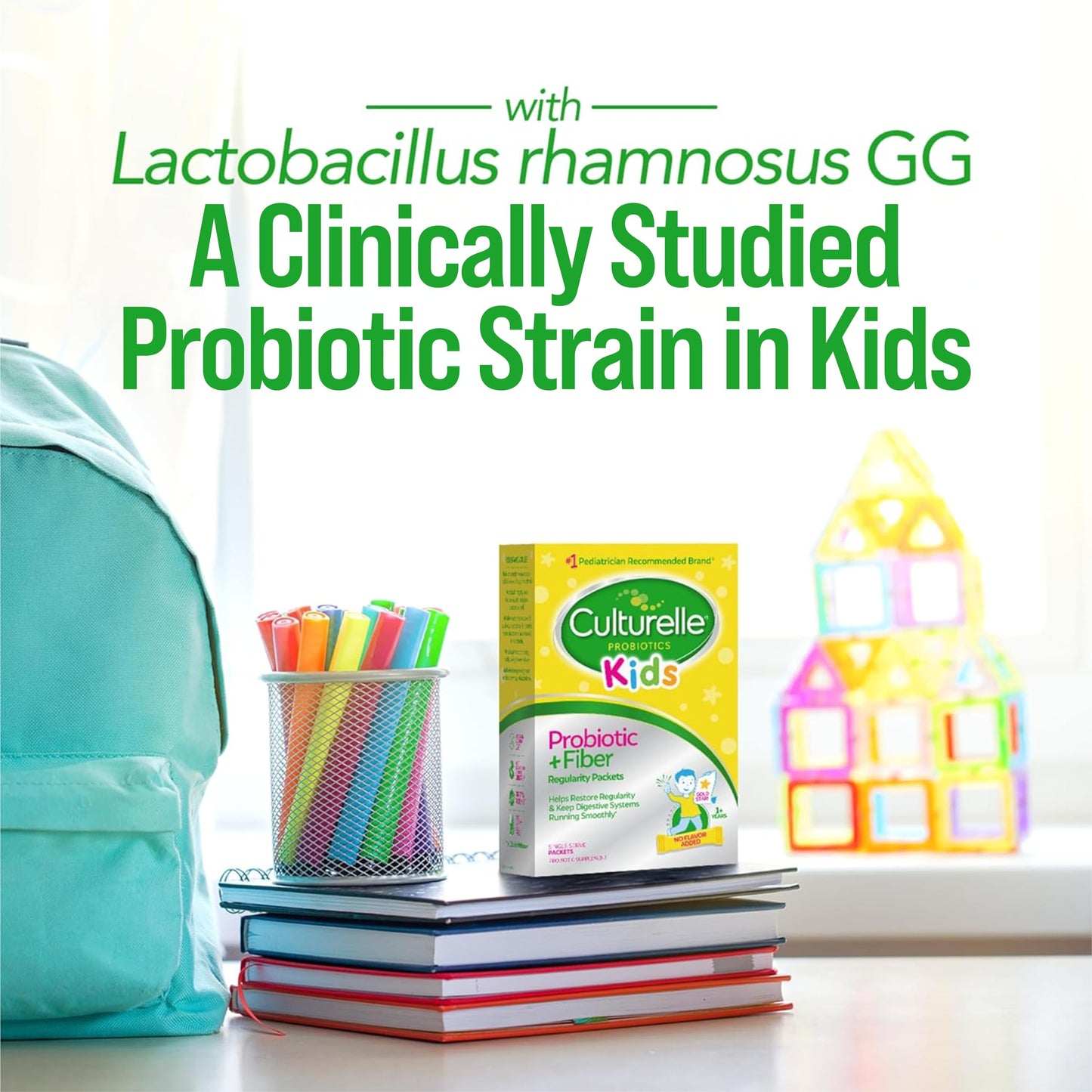 Culturelle Kids Probiotic + Fiber Packets (Ages 3+) Powder 24 Count