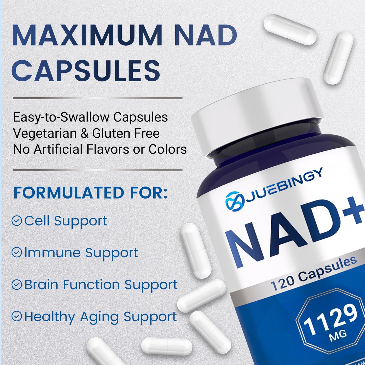 Maximum NAD NAD+ Supplement Capsule 120 Count