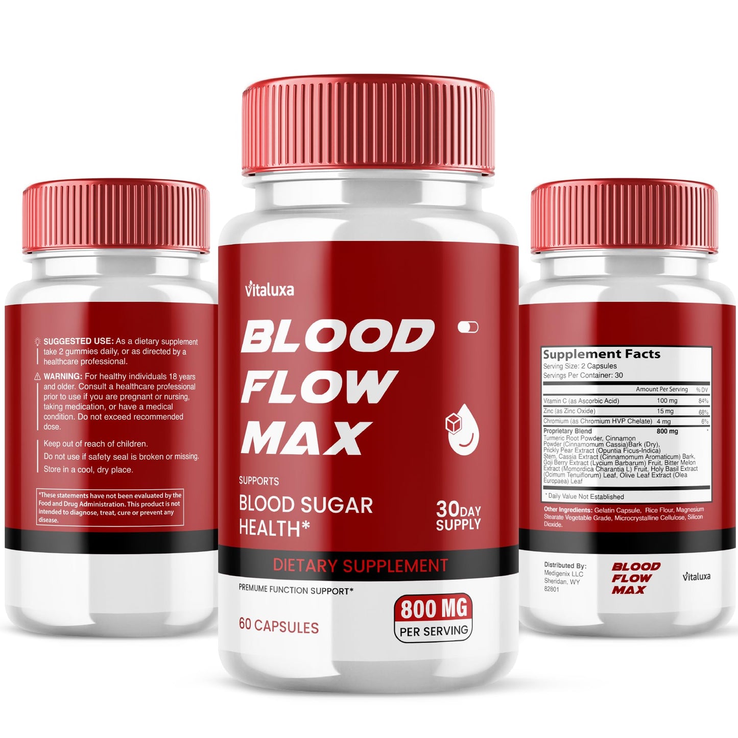 Vitaluxa Blood Flow Max Capsules 180 Count