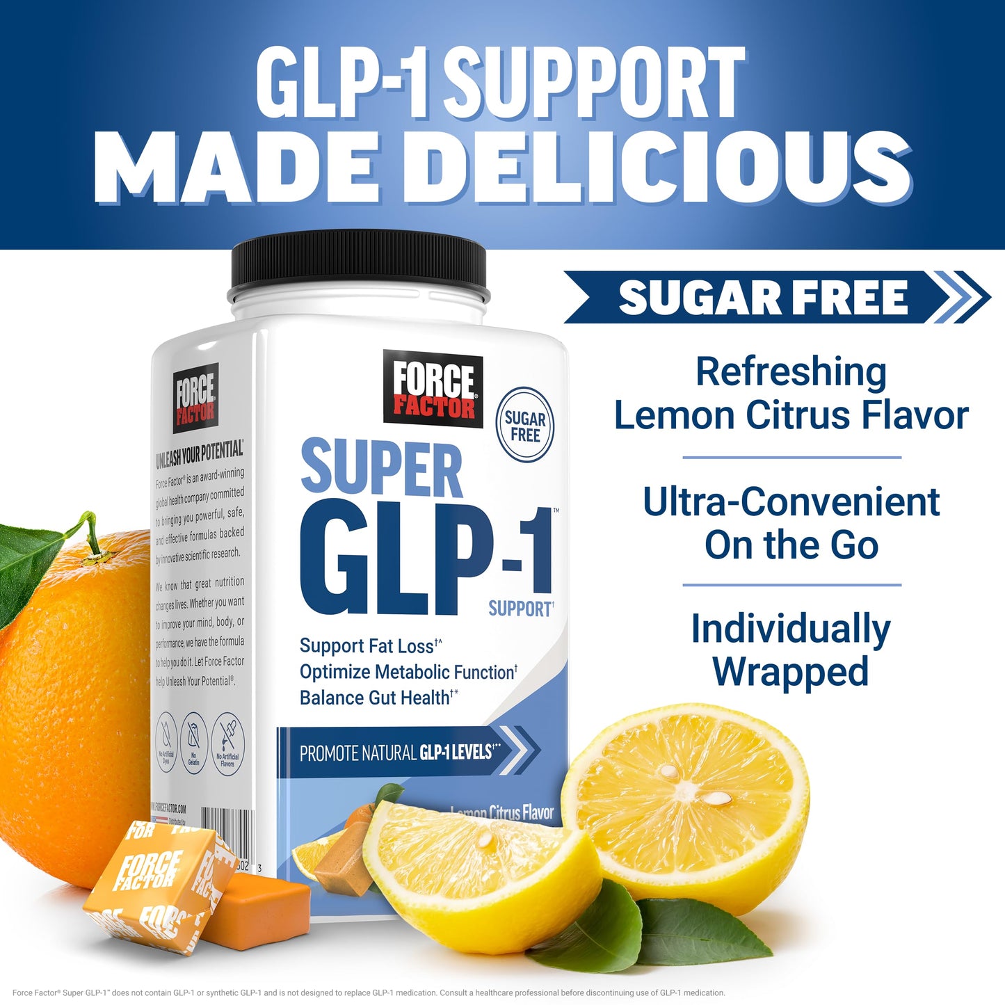 Force Factor Super GLP-1 Support Chewable, 60 Count