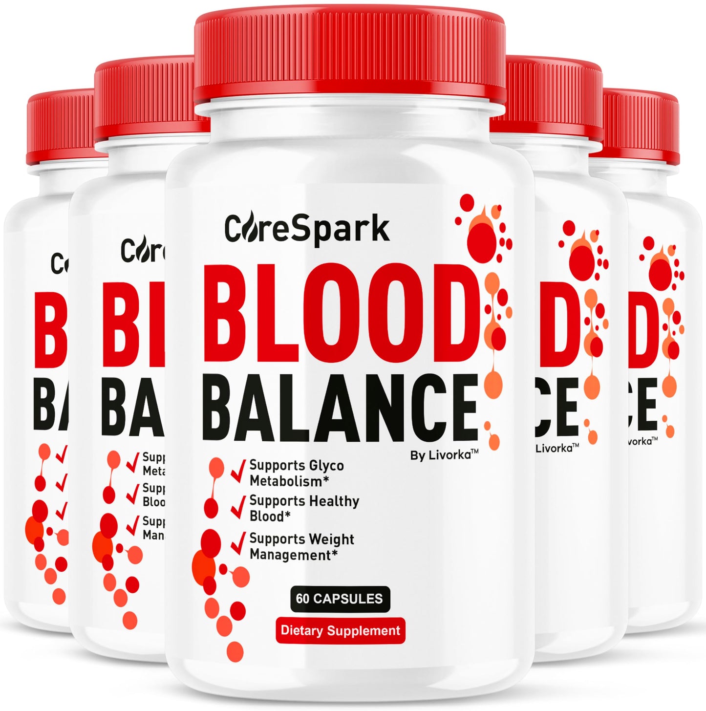 LIVORKA CoreSpark Advanced Blood Support Formula Capsules, 300 Capsules