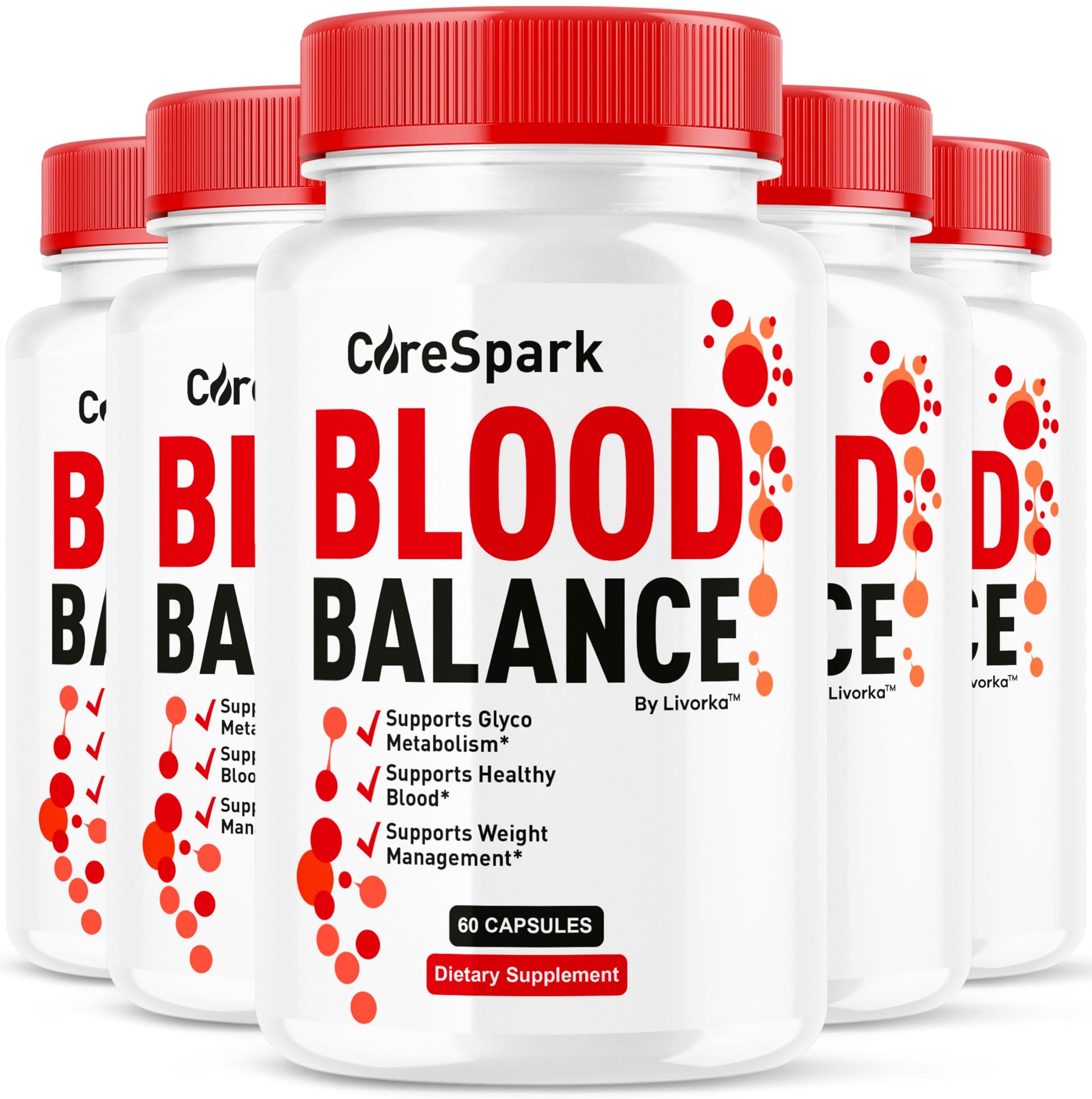 LIVORKA CoreSpark Advanced Blood Support Formula Capsules, 300 Capsules