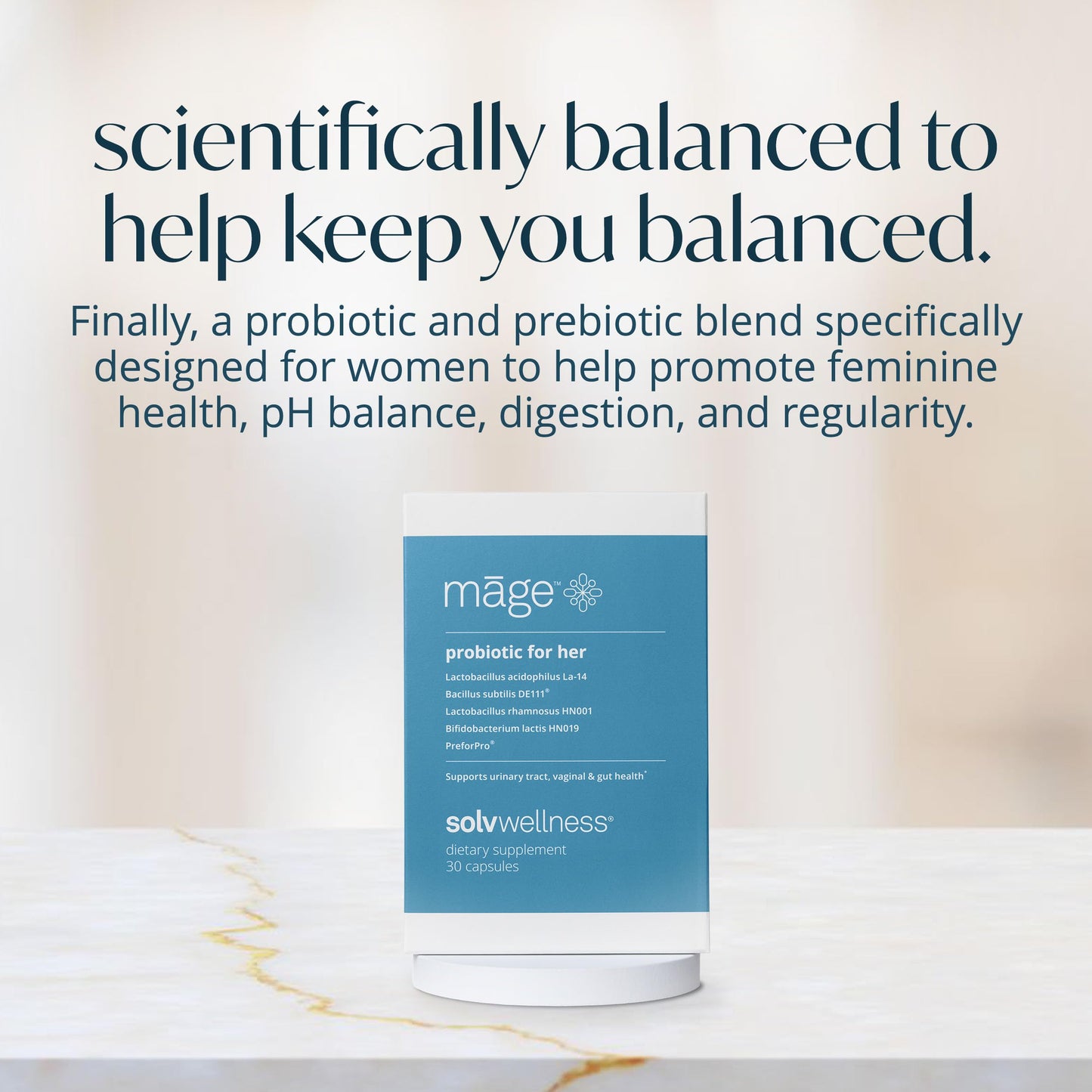 Solv Wellness Mage Probiotic for Her Capsule, 30 Capsules
