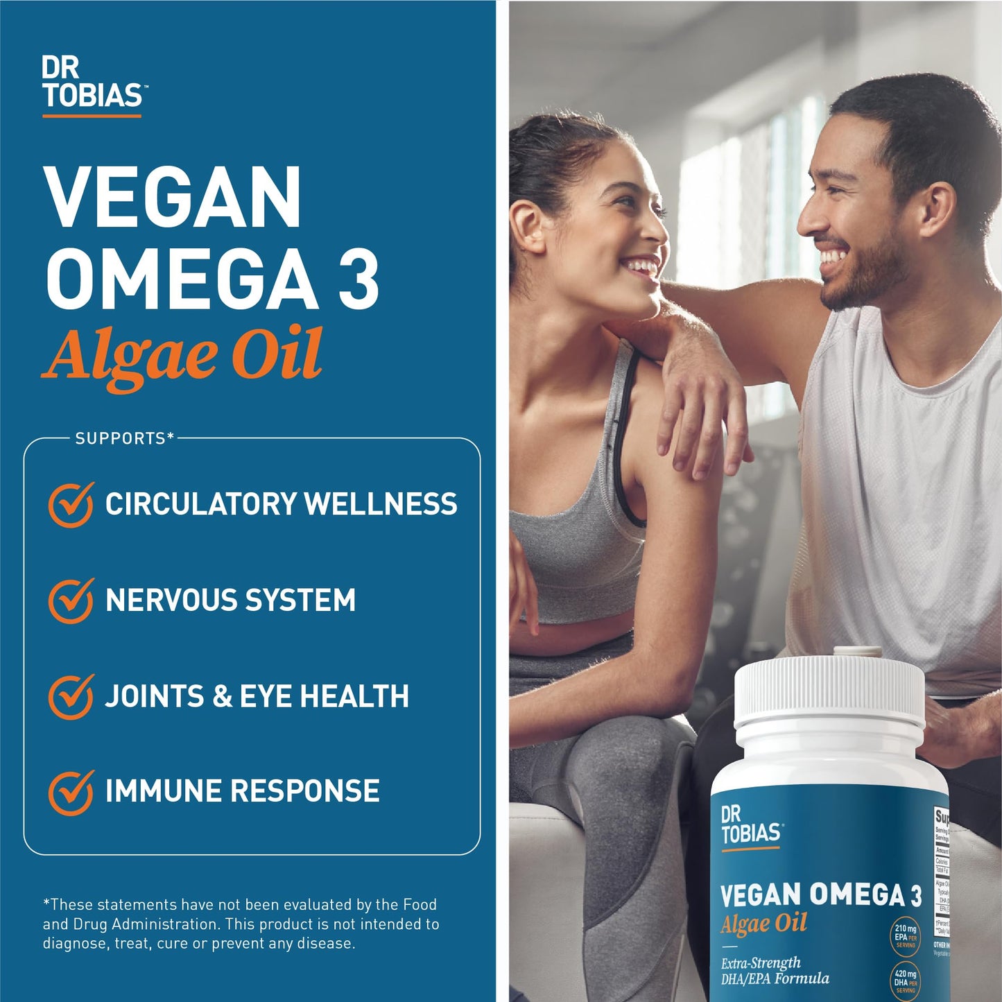 Dr. Tobias Vegan Omega 3 Supplement 60 Capsules