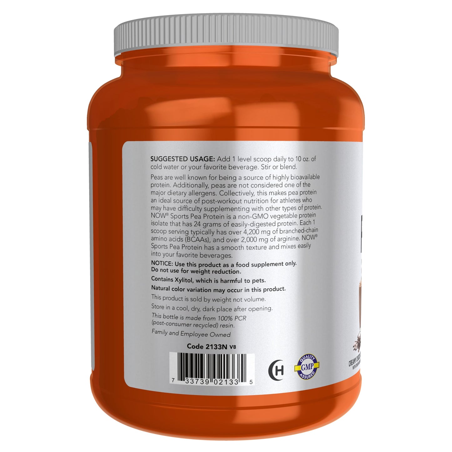 NOW Foods Pea Protein Powder 32 Servings