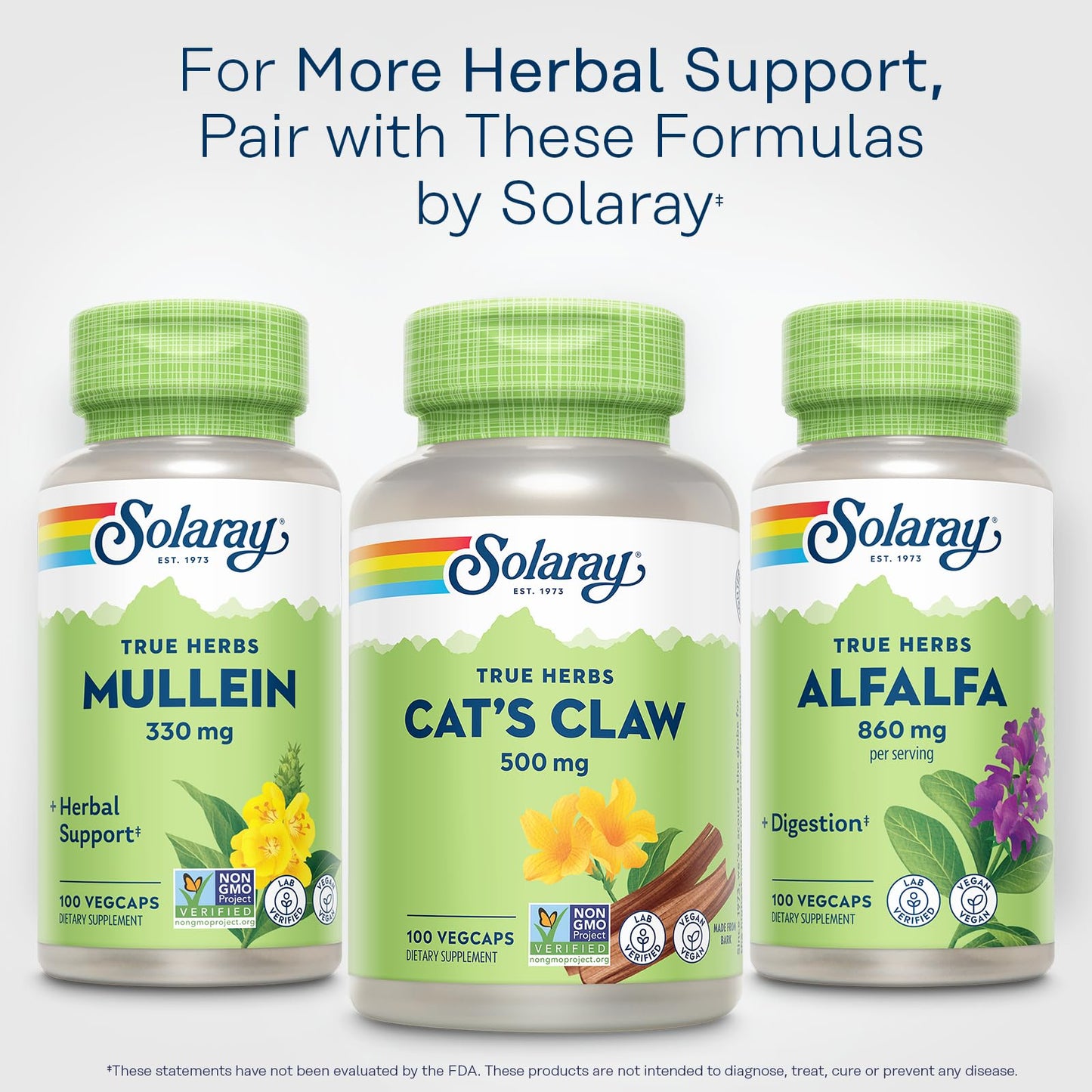 Solaray Cat's Claw Bark 500mg Capsule, 100 Count