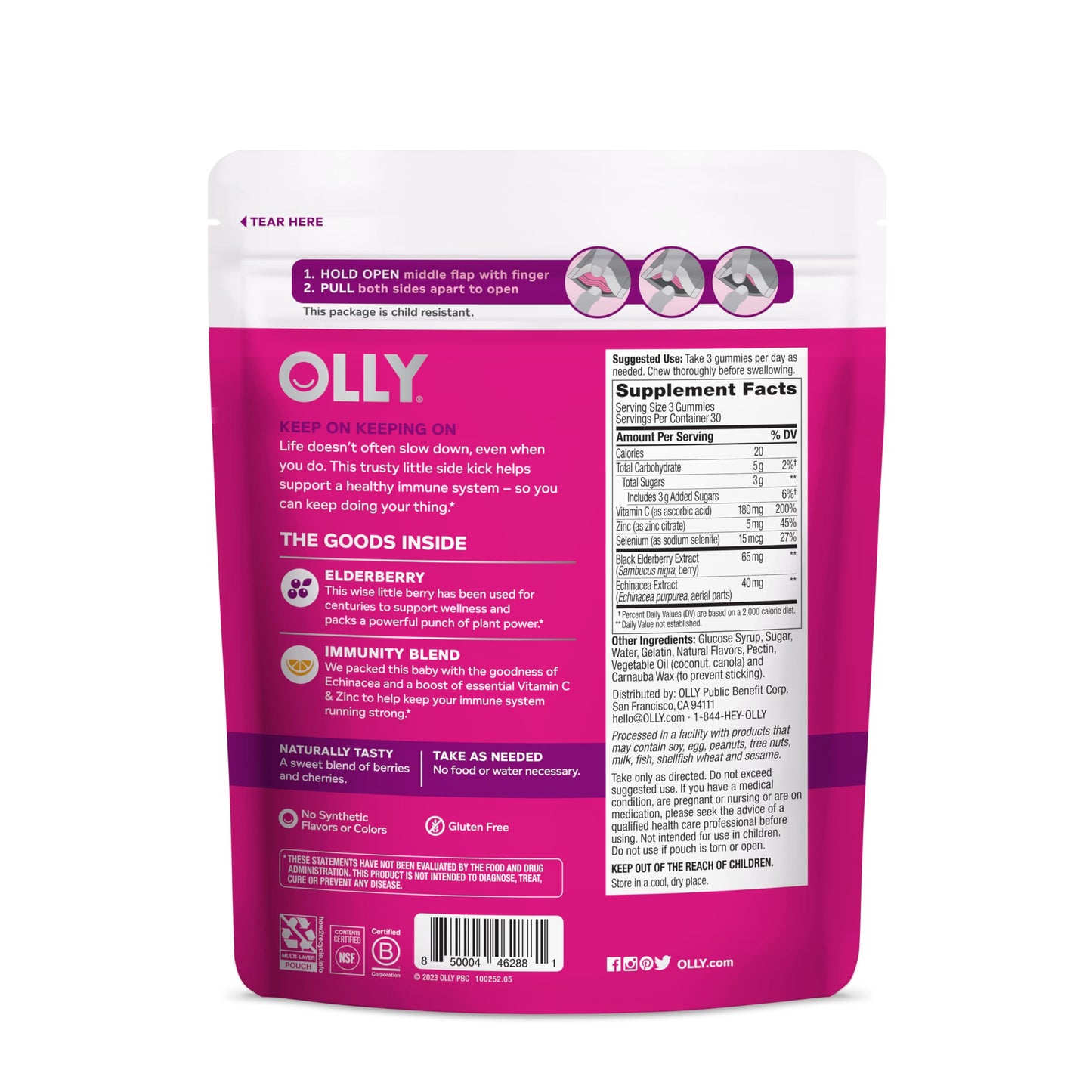 OLLY Immunity Gummy Chewable 90 Count