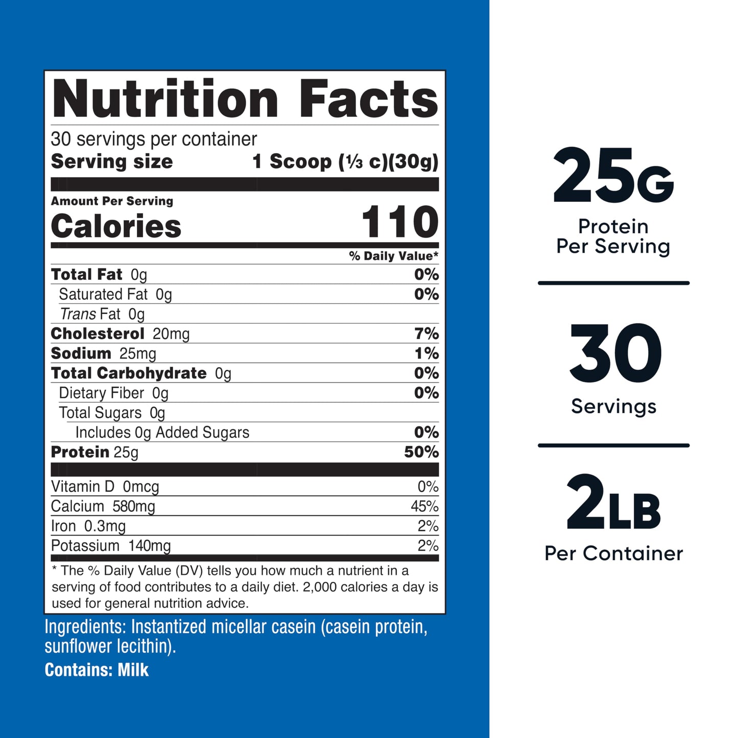 Nutricost Casein Protein Powder (Unflavored) 32.4