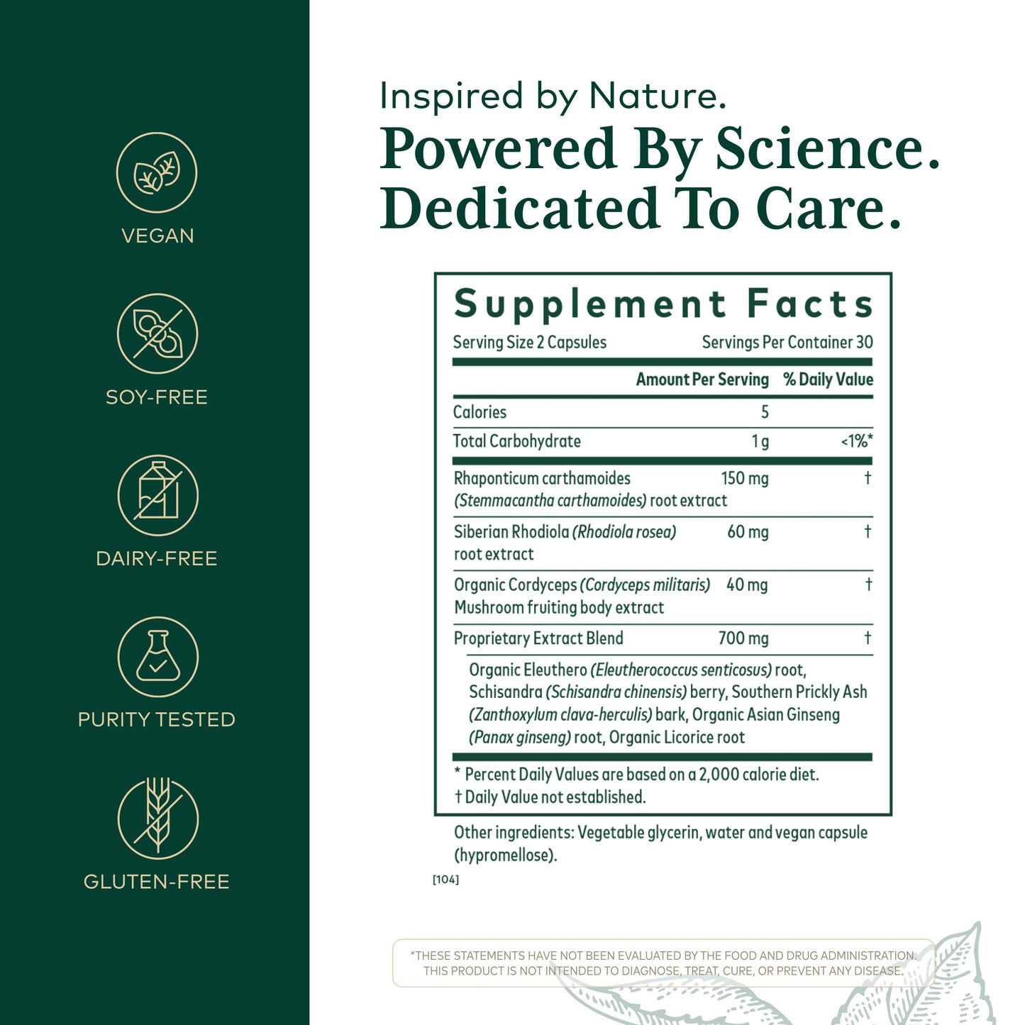 Gaia Herbs PRO Revive HPA Adrenal Health Support Supplement Capsules, 60 Count