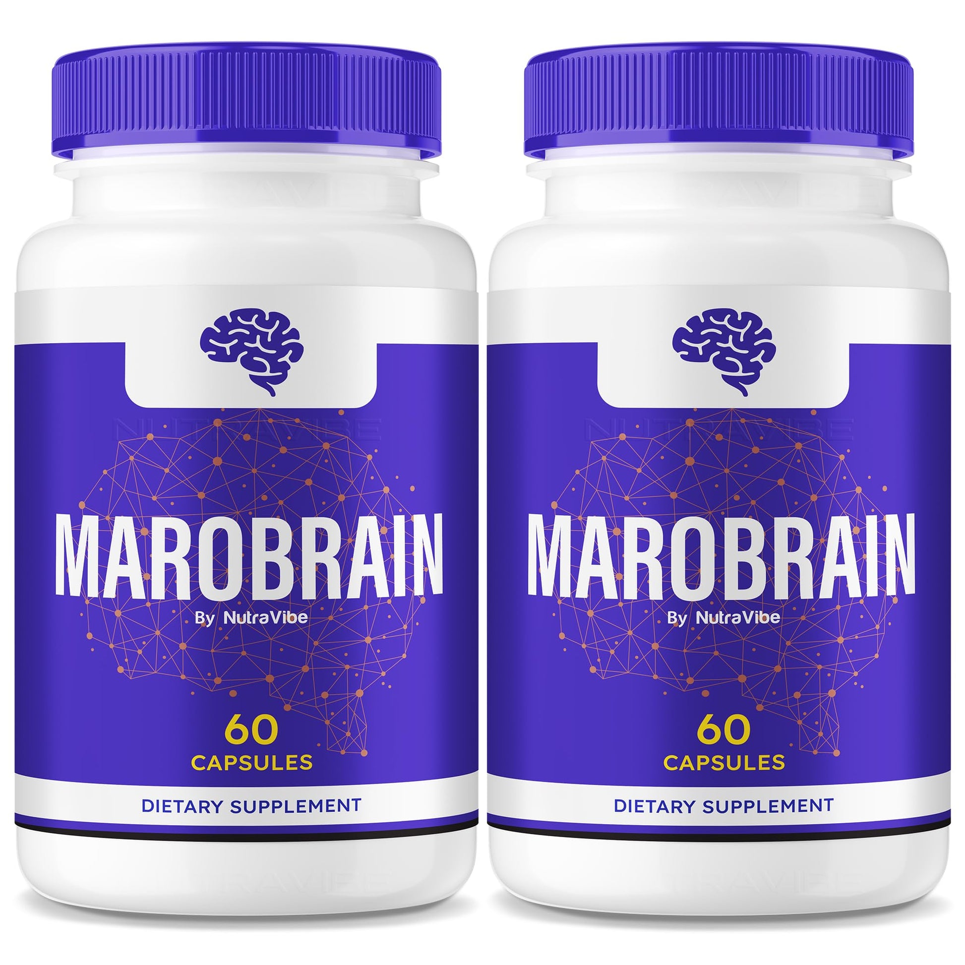 NutraVibe Marobrain Memory Supplement Capsule 120 Capsules