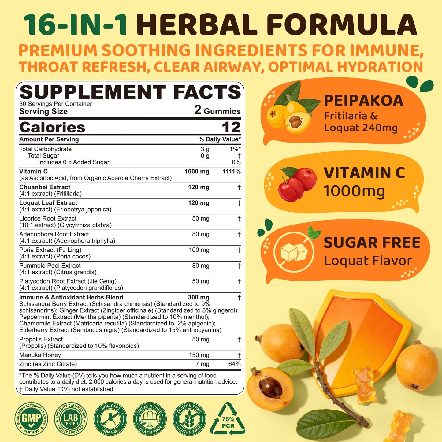 EnvyCure Vitamin C 1000mg Gummies, 120 Count
