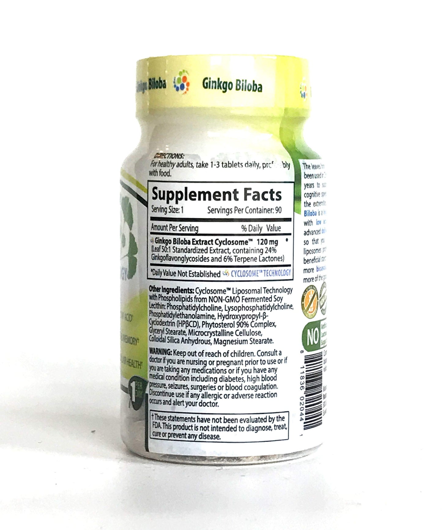 NATURE'S ESSENTIALS Liposomal Ginkgo Biloba Capsule 90 Count