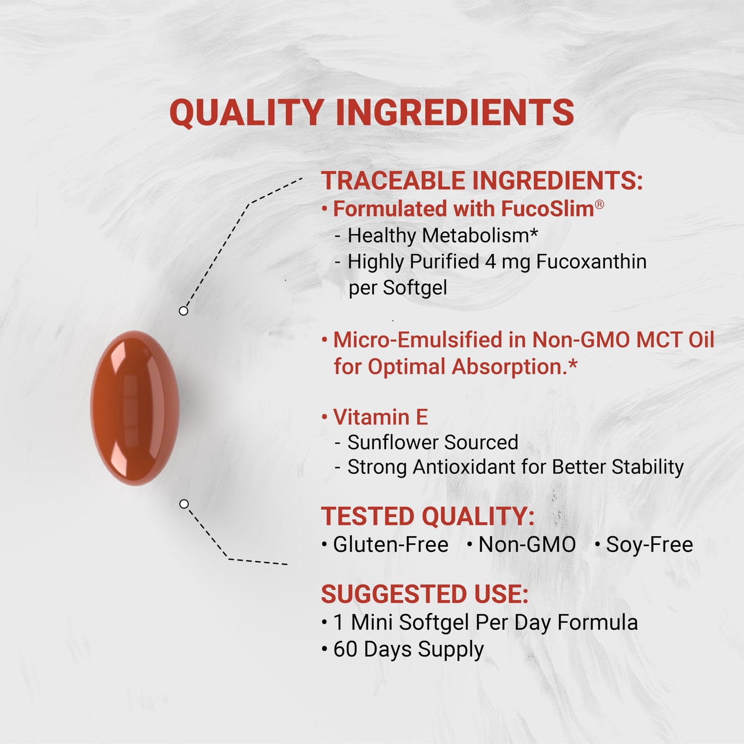 Naturalis New Zealand Fucoxanthin 4mg Softgel, 60 Softgels