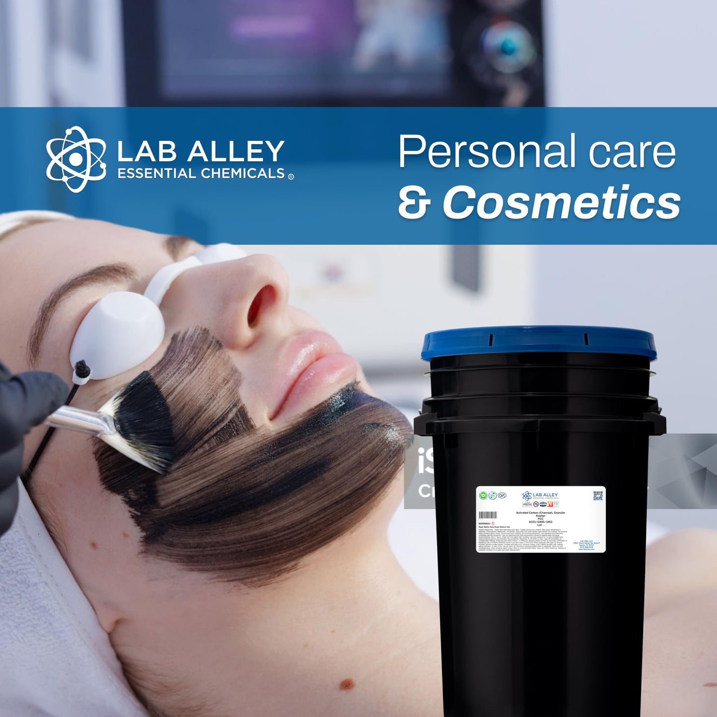 Lab Alley Activated Carbon (Charcoal) Granular Powder, 12 Kilograms