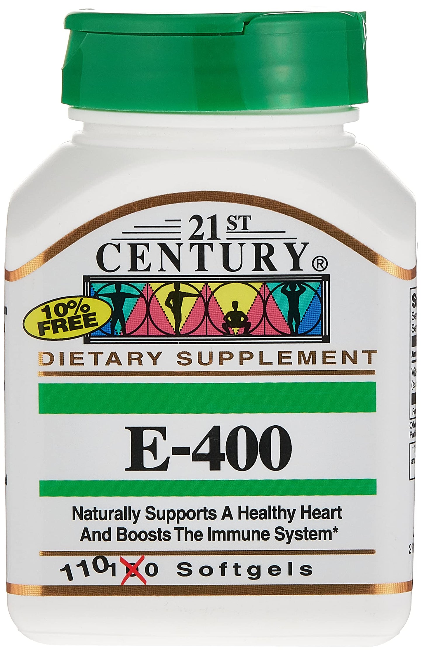 21st Century Vitamin E 400iu Softgels, 110 Count