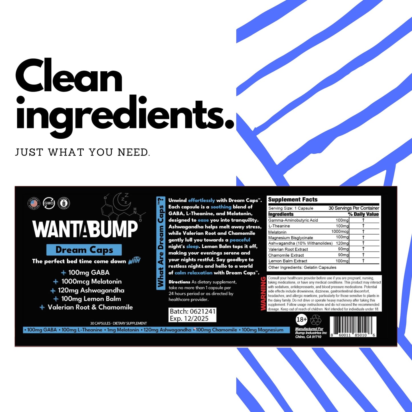 Want A Bump Day & Night Energy With Sleep Aid Bundle 90 Capsules