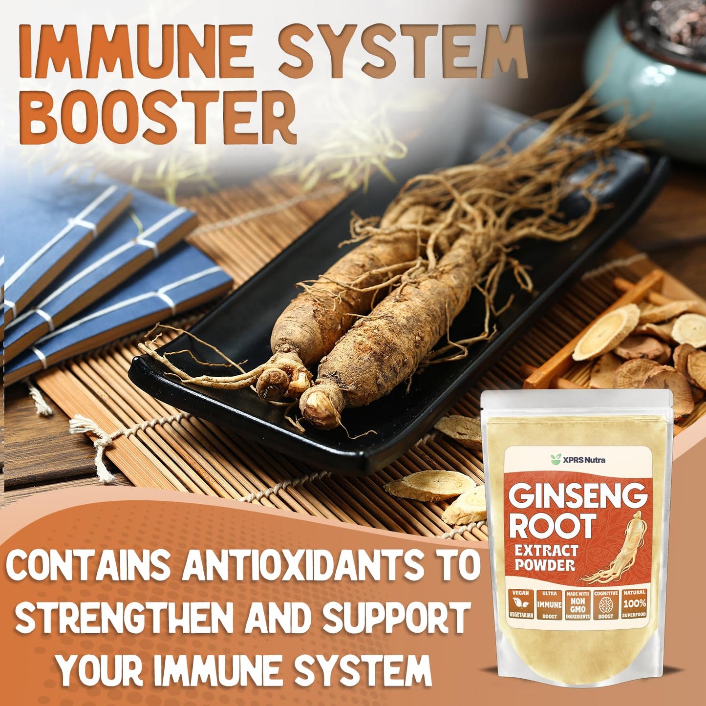 XPRS Nutra Ginseng Root Extract Powder, 16 Ounces