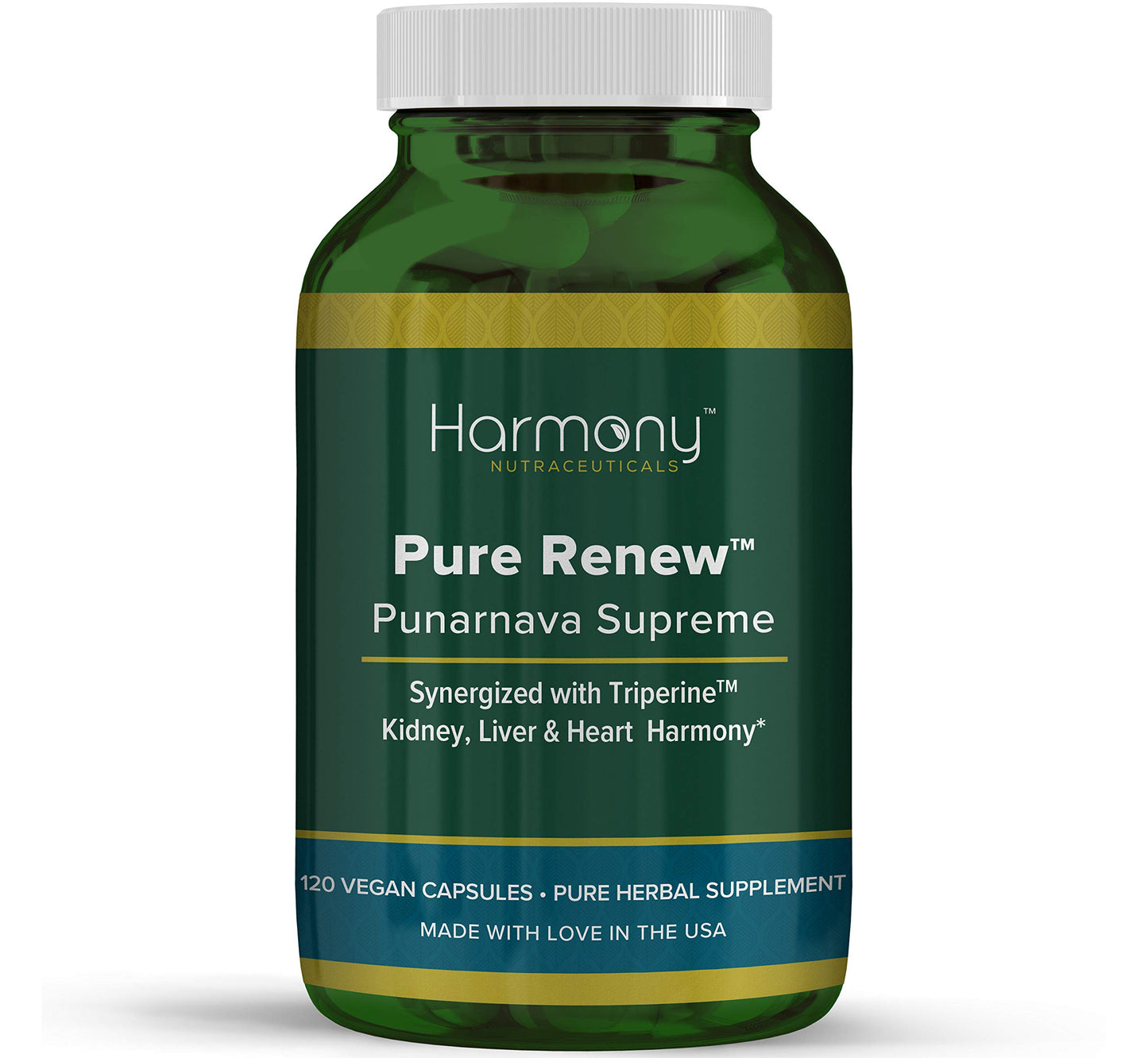 Harmony Nutraceuticals Punarnava Supreme - Heart, Liver and Kidney Harmony Capsules 120 Count