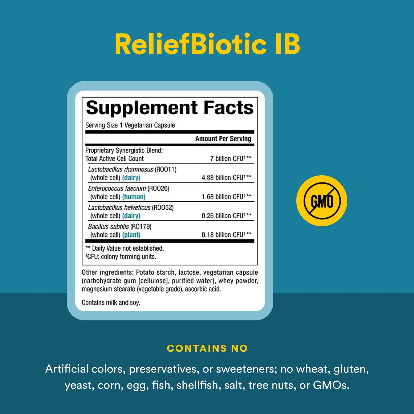 Natural Factors IBS Relief Biotic Probiotic 30 Capsules