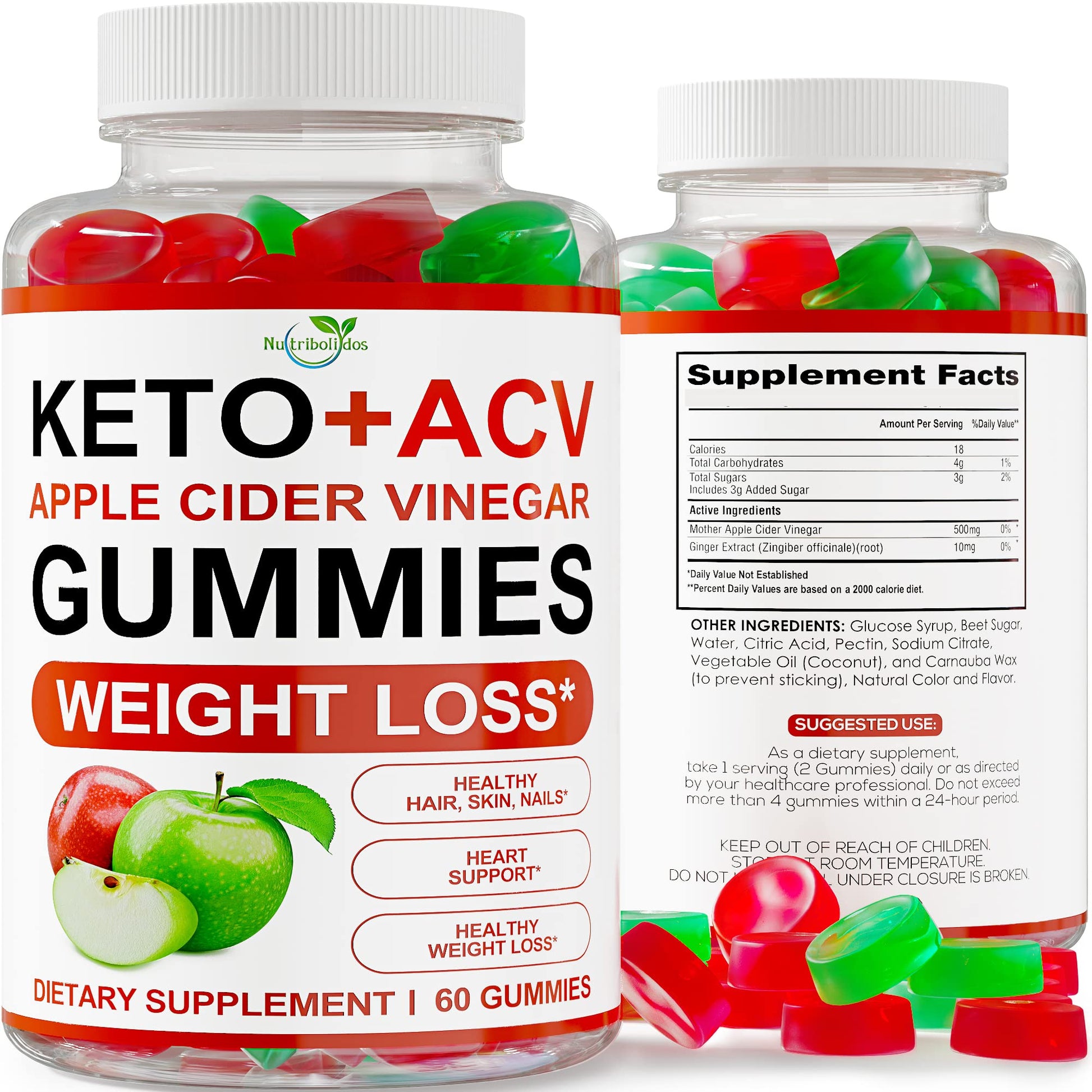 Nutribolidos Keto ACV Gummies 60 Count