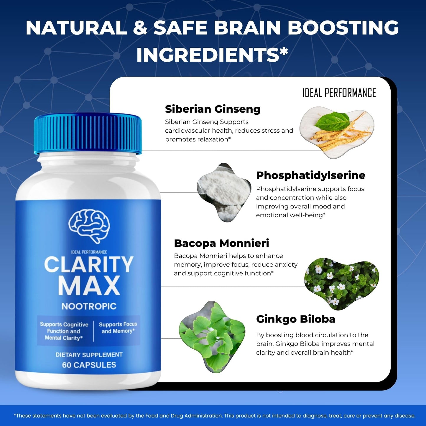 IDEAL PERFORMANCE Clarity Max Capsules 300 Count