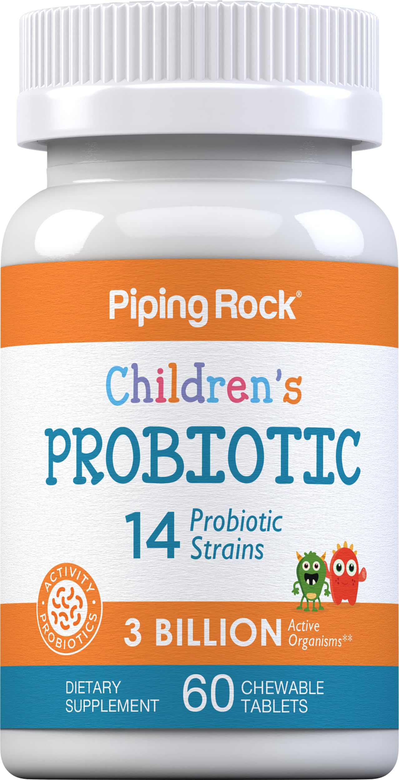 Piping Rock Children's Probiotic Chewable Tablets, 60 Count