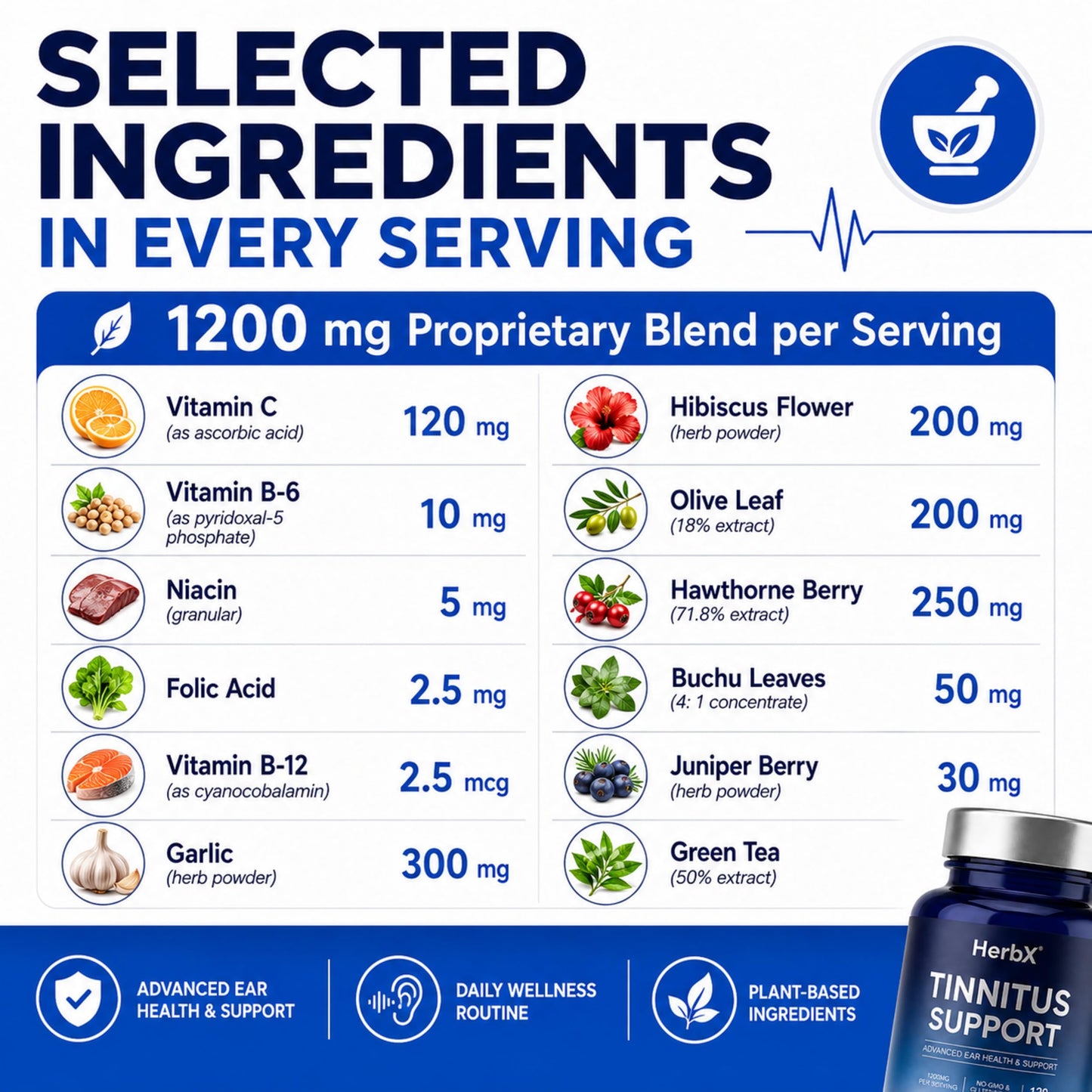 HerbX Ear Health Support Capsule 120