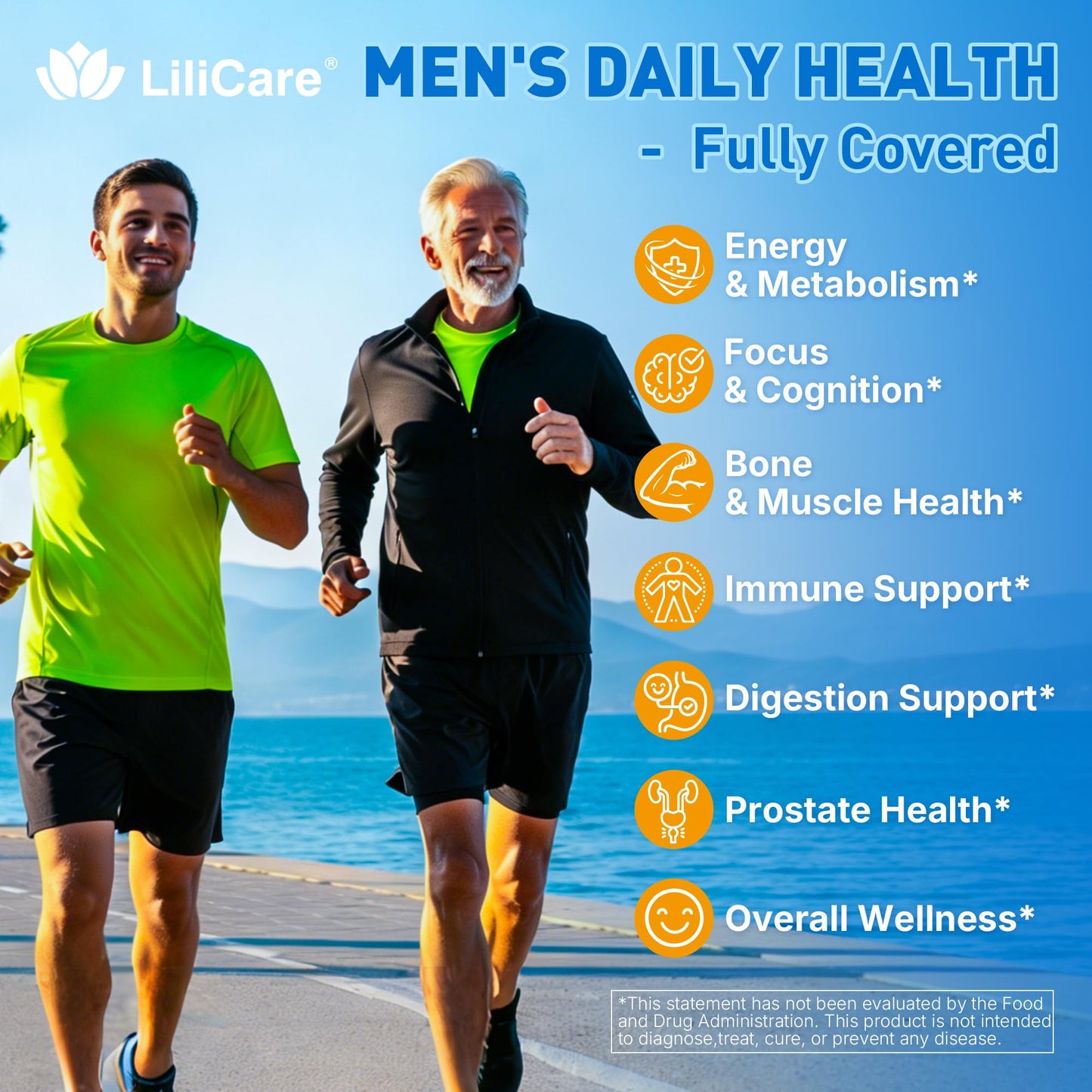 LILICARE Methylated Multivitamin for Men Gummies 60 Count