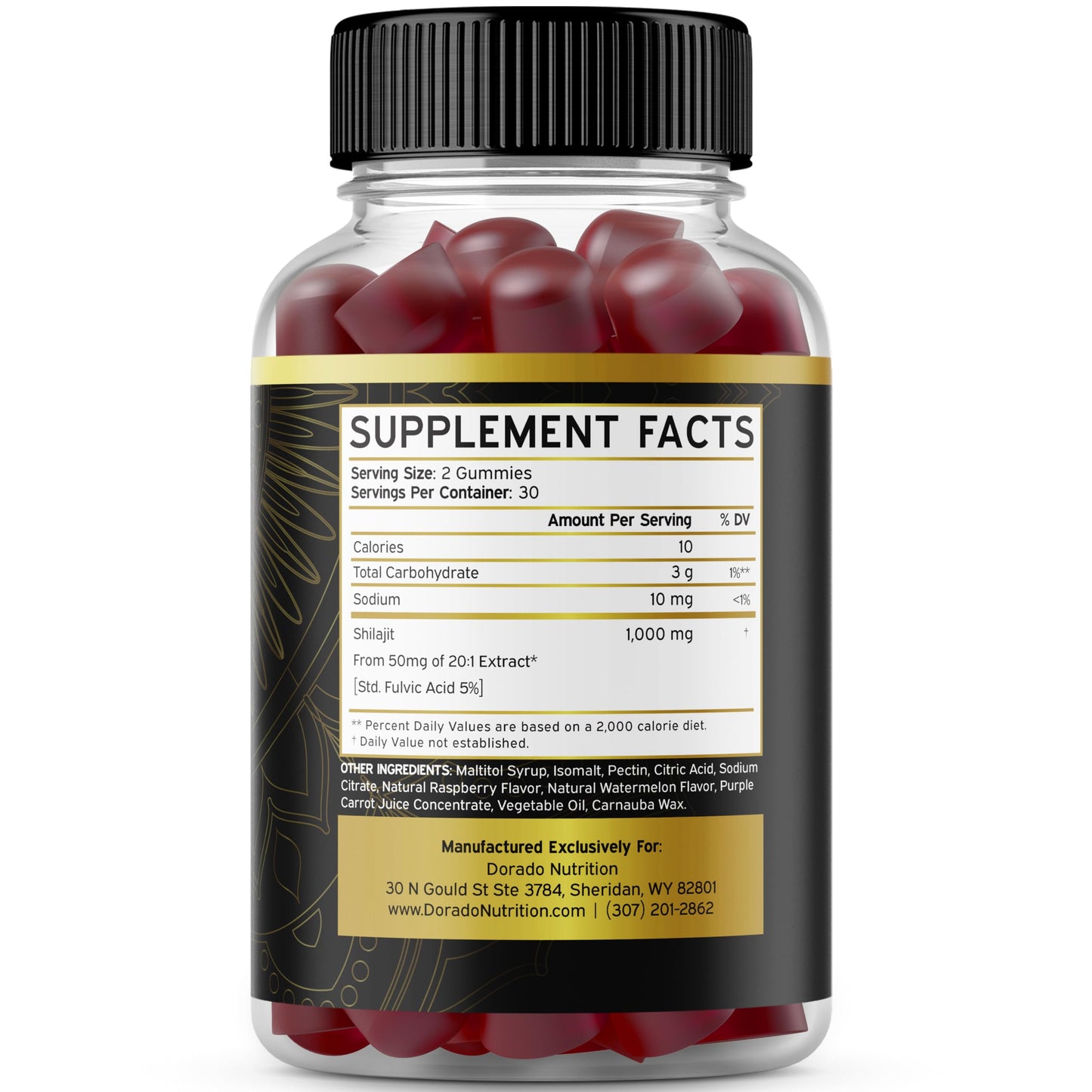 DORADO NUTRITION Shilajit Gummies 120 Gummies
