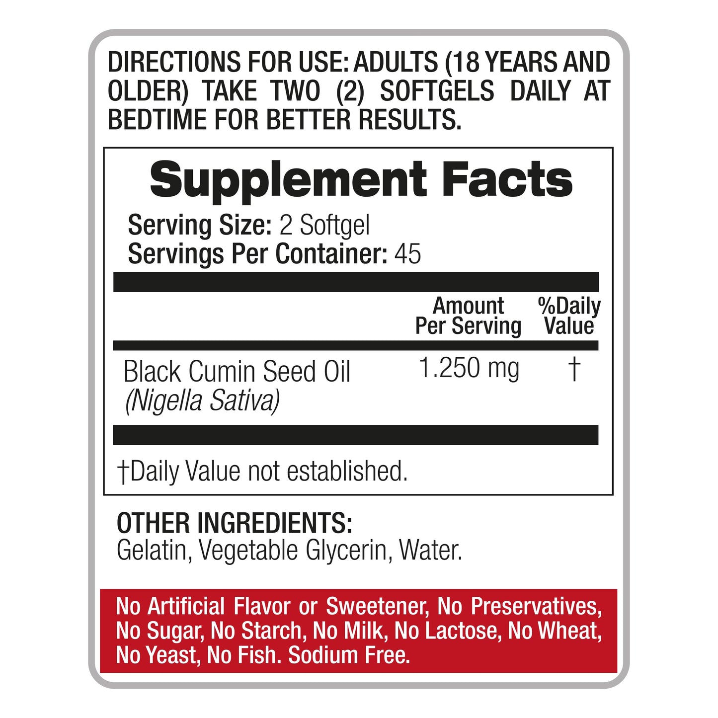FITO MEDIC'S Black Seed Oil Softgels 90